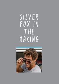 Tap to view Silver Fox Photo Upload Birthday Card