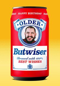 Tap to view Older Butwiser Photo Upload Birthday Card