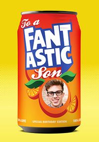 Tap to view Fantastic Son Photo Upload Birthday Card