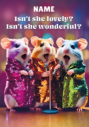 Isn't She Lovely Birthday Card