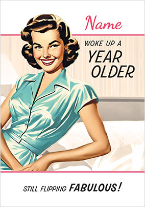 Flipping Fabulous Birthday Card