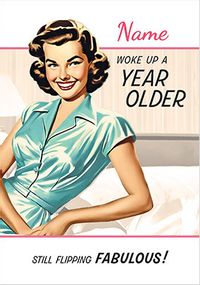 Tap to view Flipping Fabulous Birthday Card