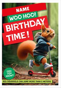 Tap to view Woo Hoo Birthday Time Card