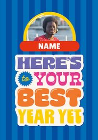 Tap to view Here's To Your Best Year Yet Birthday Photo Card