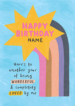 Another Year Loved By Me Birthday Card