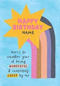 Tap to view Another Year Loved By Me Birthday Card