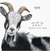 Tap to view You Are The GOAT Square Birthday Card