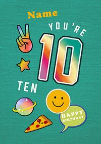 Tap to view Age 10 Birthday Patches Card