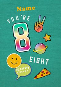 Tap to view Age 8 Birthday Patches Card