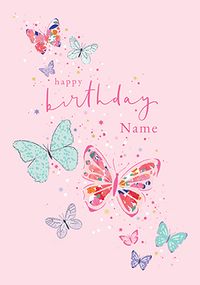 Tap to view Butterflies Happy Birthday Card