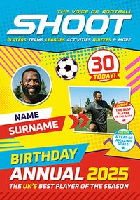 Tap to view Annual Shoot Magazine 30th Multi Photo Birthday Card