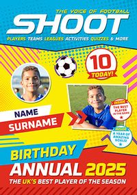 Tap to view Annual Shoot Magazine 10th Multi Photo Birthday Card