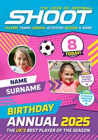Tap to view Annual Shoot Magazine 8th Multi Photo Birthday Card