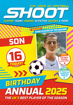 Annual Shoot Magazine Son 16th Birthday Photo Card