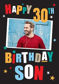Tap to view Happy 30th Birthday Son Photo Card