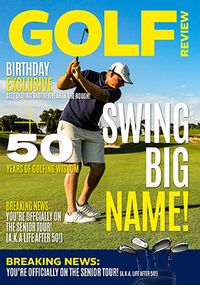 Tap to view Golf Review Magazine Photo Upload Birthday Card
