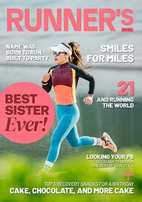 Tap to view Runner's Zone Pink Magazine Photo Upload Birthday Card