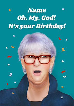 Oh. My. God! Linda The Traitors Spoof Personalised Birthday Card