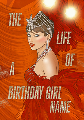 Life of a Birthday Girl Taylor Swift Spoof Personalised Card