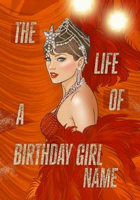 Tap to view Life of a Birthday Girl Taylor Swift Spoof Personalised Card