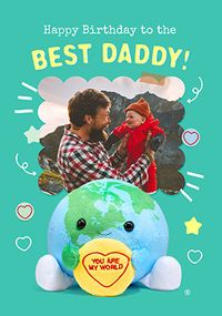 Tap to view Swizzels Love Hearts Best Daddy In The World Birthday Photo Card