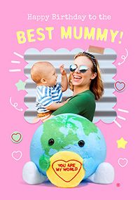 Tap to view Swizzels Love Hearts Best Mummy Birthday Photo Card
