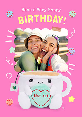 Swizzels Love Hearts Best-Tea Birthday Photo Card