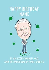 Tap to view Famous Faces David Attenborough Spoof Birthday Card