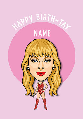Famous Faces Taylor Swift Spoof Birthday Card