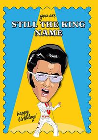 Tap to view Famous Faces Elvis Spoof Birthday Card