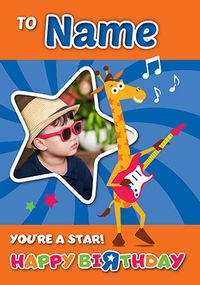 Tap to view Toys R Us Geoffrey You're A Star Birthday Photo Card