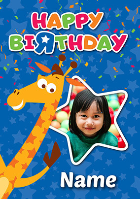 Toys R Us Geoffrey Birthday Photo Card