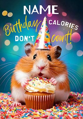 Photo of Photographic Hamster Personalised Birthday Card