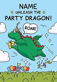 Tap to view Farty Party Dragon Boys Birthday Card