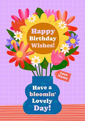 Photo of Blooming Lovely Birthday Wishes Card