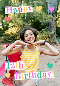 Tap to view 12th Birthday Photo Upload Card