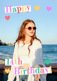 Tap to view 14th Birthday Photo Upload Card