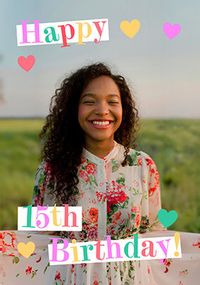 Tap to view 15th Birthday Photo Upload Card