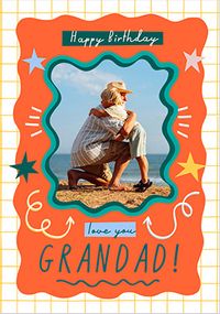 Tap to view Love You Grandad Squiggle Birthday Card