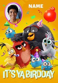 Tap to view Angry Birds It's Ya Birdday Birthday Photo Card