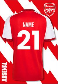 Tap to view Arsenal Football Shirt 21st Birthday Card