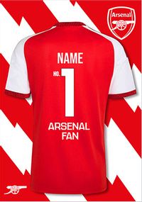 Tap to view Arsenal Football Shirt Birthday Card