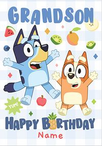 Tap to view Bluey Grandson Birthday Card