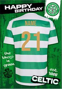 Tap to view Celtic Football Club No.1 Fan Birthday Card