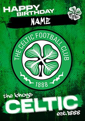 Photo of Celtic Football Club Shirt Age 21 Birthday Card