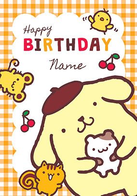 Photo of Sanrio Pompompurin Birthday Card