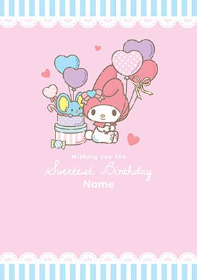 Photo of Sanrio My Melody Sweetest Birthday Card