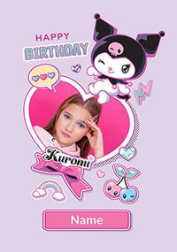 Tap to view Sanrio Kuromi Birthday Photo Card