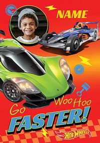 Tap to view Hot Wheels Go Father Birthday Photo Card