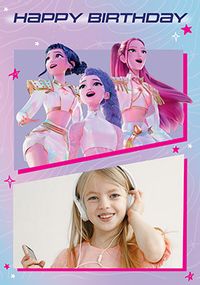 Tap to view Kpop Demon Hunters Huntrix Birthday Photo Card